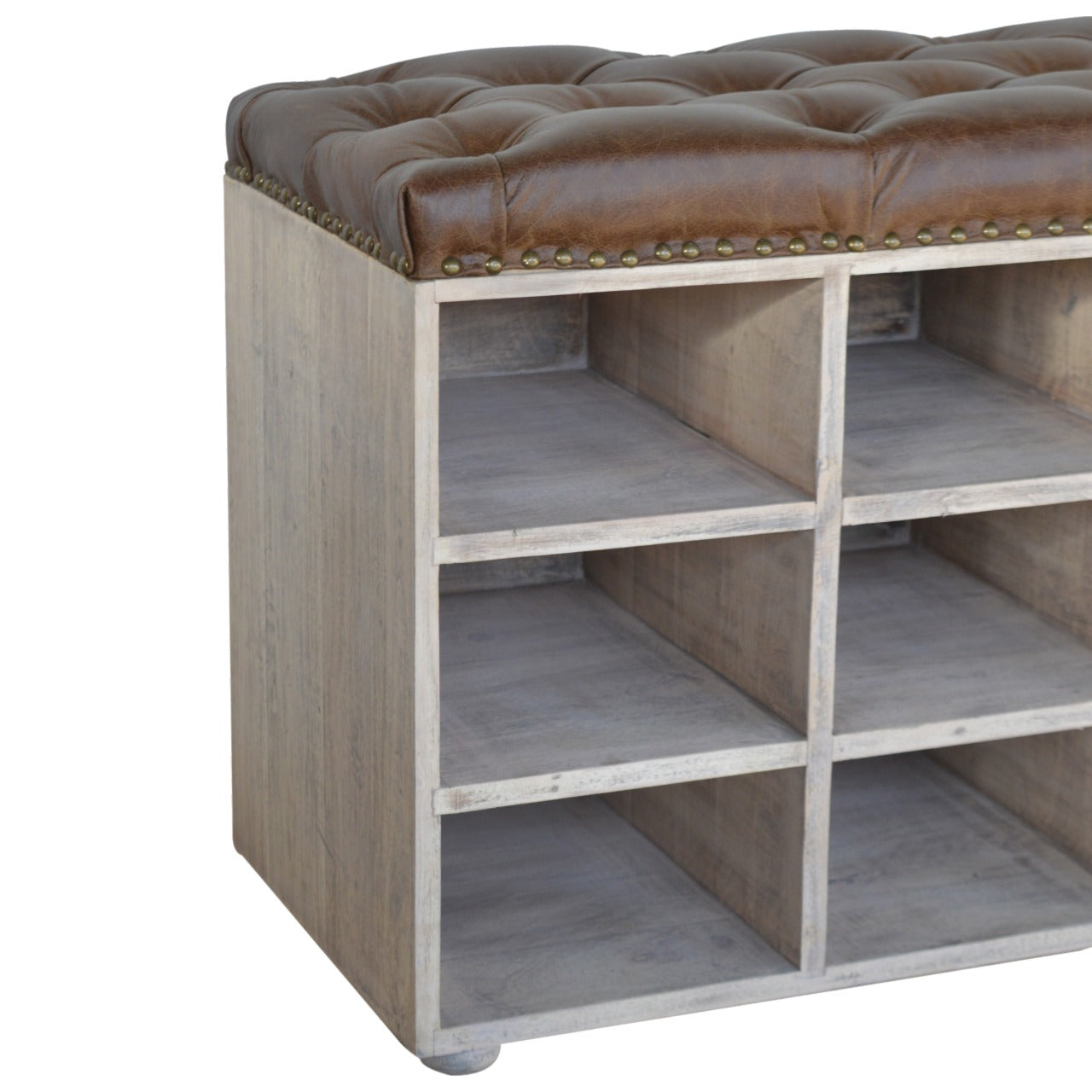 Stone Wash Storage Bench | Hidden Storage