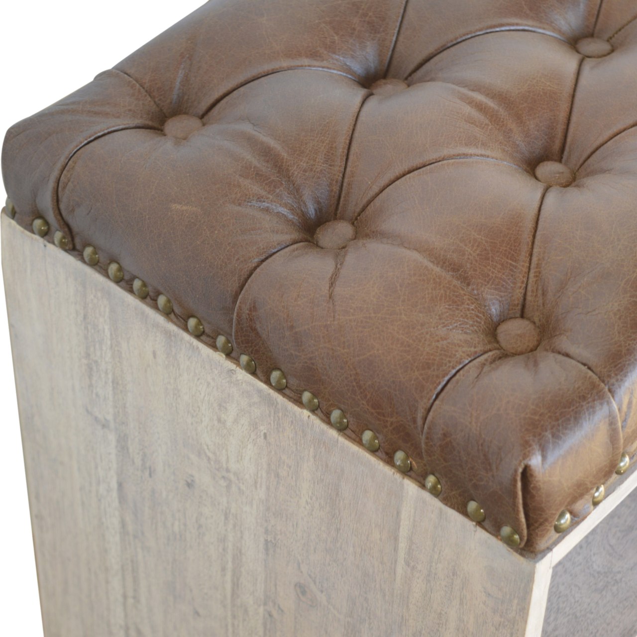 Stone Wash Storage Bench | Hidden Storage