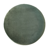 Emerald Velvet Pleated Footstool | Cotton Velvet