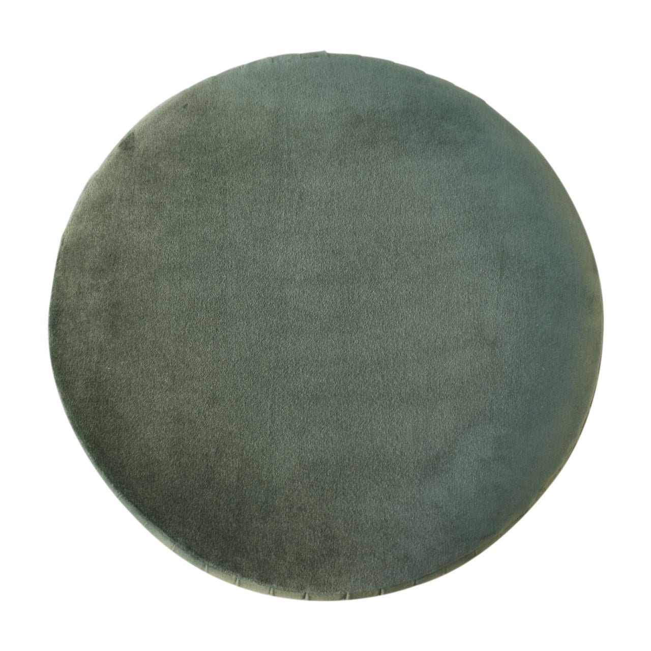 Emerald Velvet Pleated Footstool | Cotton Velvet