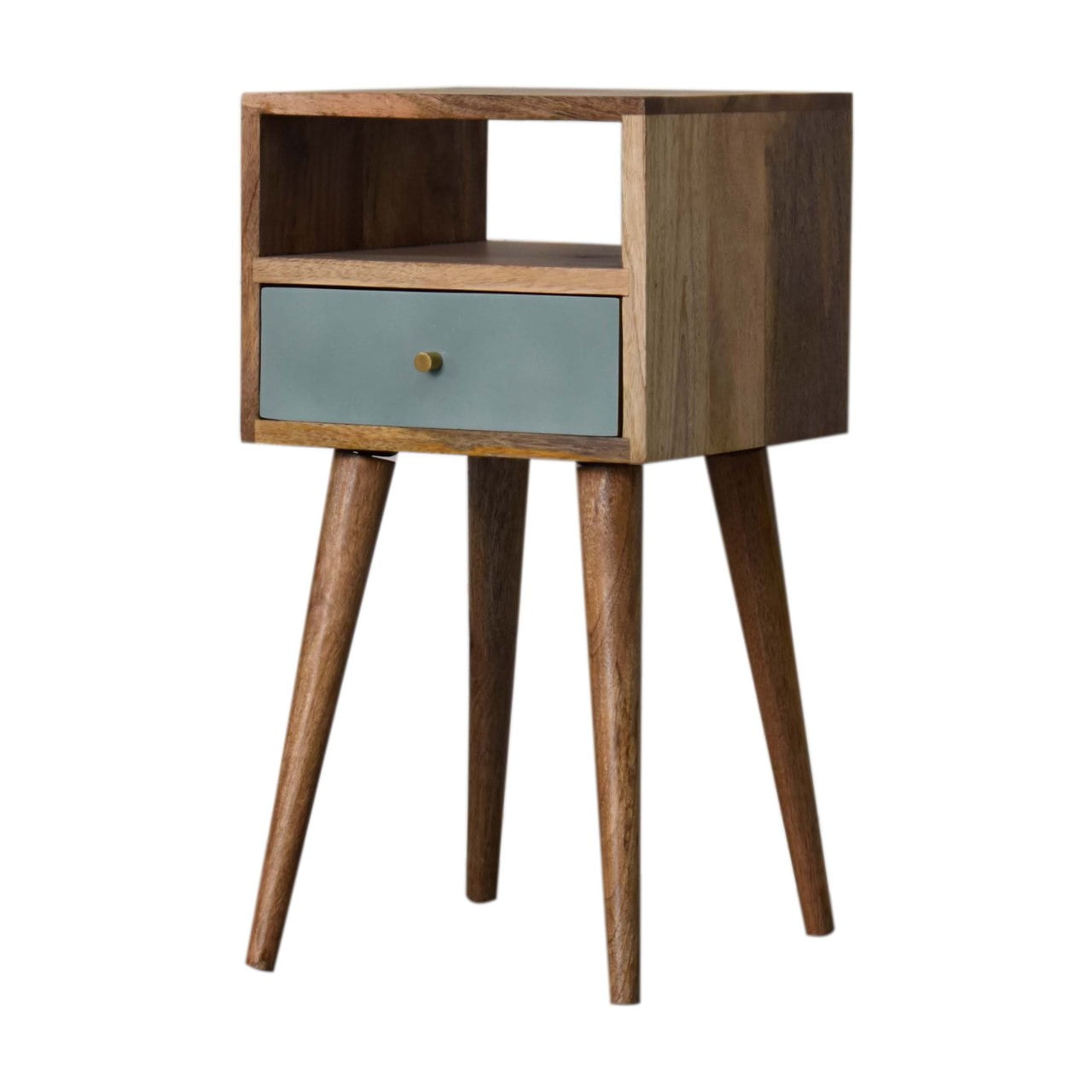 Mini Duck Egg Painted Bedside Table