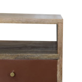 Mini Brick Red Hand Painted Bedside Table