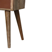 Mini Brick Red Hand Painted Bedside Table