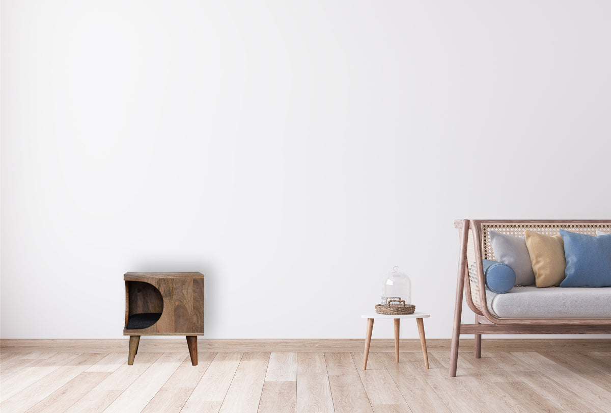 Nordic Cut-out Pet Bed | Tweed