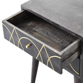Oslo Bedside Table | Black Mango Wood