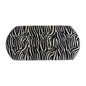 Zebra Print Deep Button Bench | Cotton Velvet