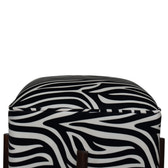 Zebra Footstool | Velvet