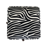 Zebra Footstool | Velvet