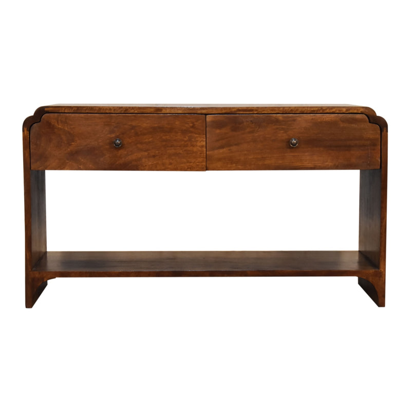 Newton Console Table | Chestnut Solid Mango Wood