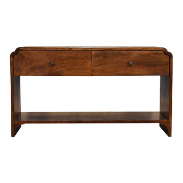 Newton Console Table | Chestnut Solid Mango Wood Default Title