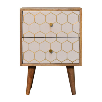 Cassia Bedside Table | Oak Solid Mango Wood