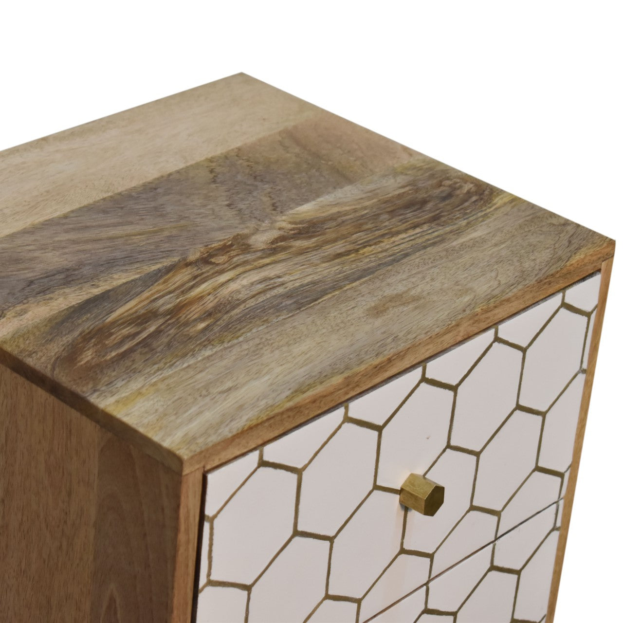 Cassia Bedside Table | Oak Solid Mango Wood