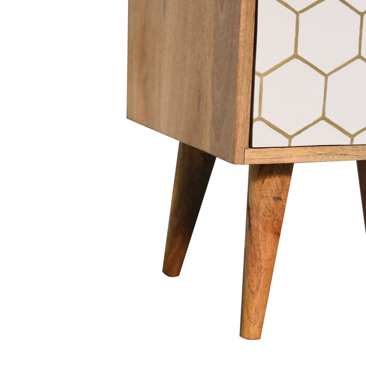 Cassia Bedside Table | Oak Solid Mango Wood