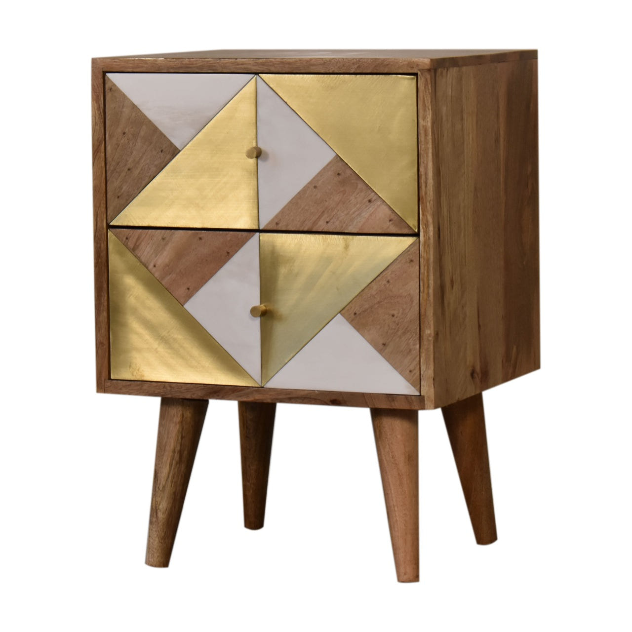 Ivy Bedside Table | Oak Solid Mango Wood