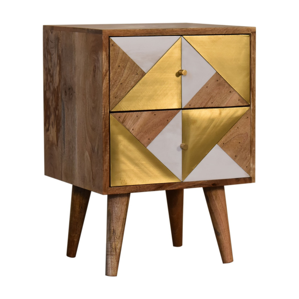 Ivy Bedside Table | Oak Solid Mango Wood