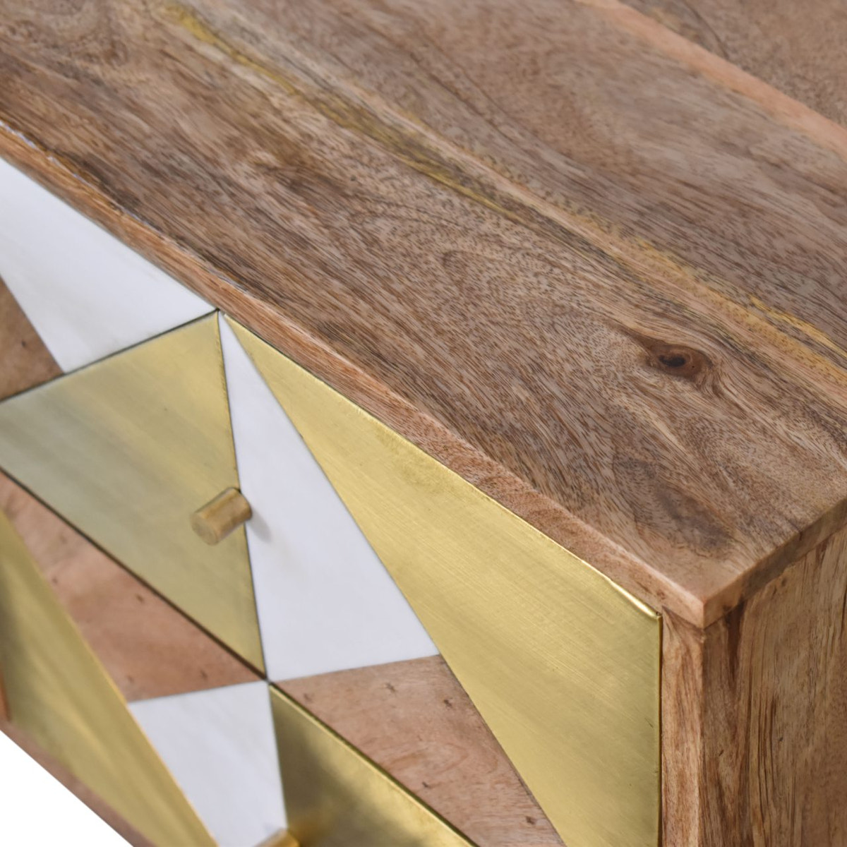Ivy Bedside Table | Oak Solid Mango Wood