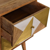 Ivy Bedside Table | Oak Solid Mango Wood