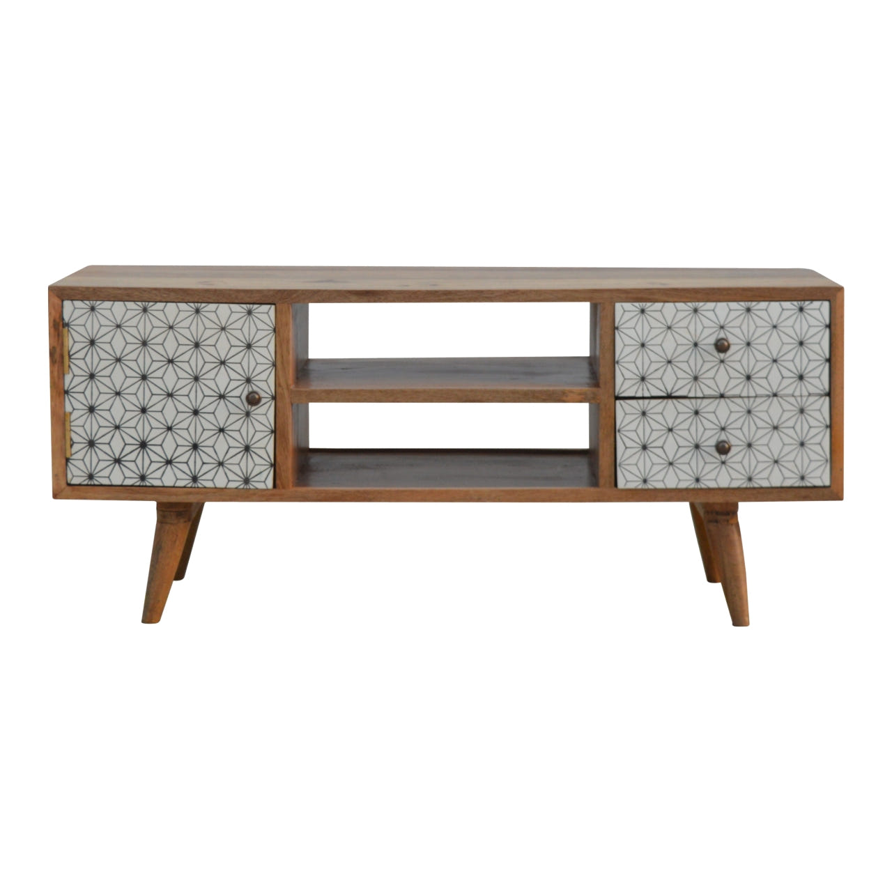 Prima Entertainment TV Media Unit | Oak-Ish Mango Wood