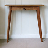 Mini Nordic Style Writing Desk | Oak Solid Mango Wood