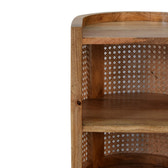Larissa Open Mini Bedside Table | Oak-Ish Mango Wood Open Shelf