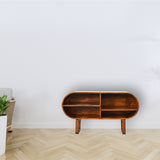 Chestnut Open Circular Media Unit