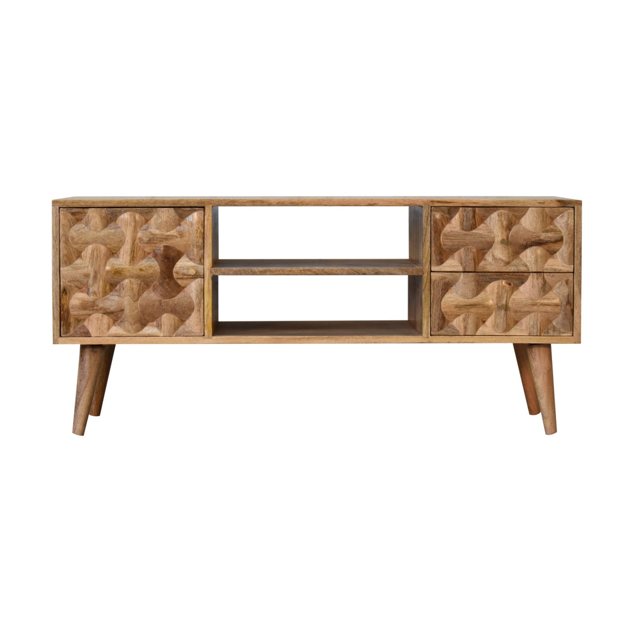 Kita TV Media Unit | Oak-Ish Solid Mango Wood