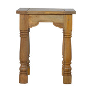 End Table with Turned Legs Accent Piece