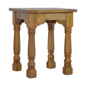 End Table with Turned Legs Accent Piece