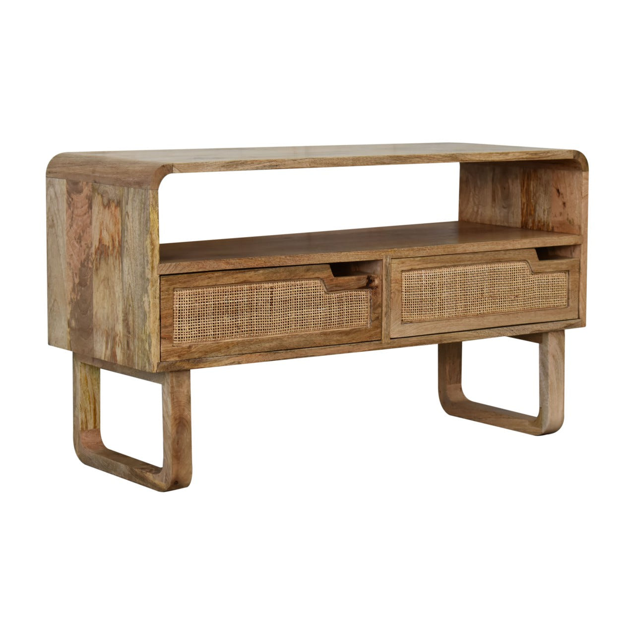 Tallin TV Media Unit | Oak-Ish Rattan