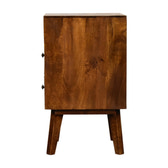 Amouri Bedside Table | Chestnut Solid Mango Wood