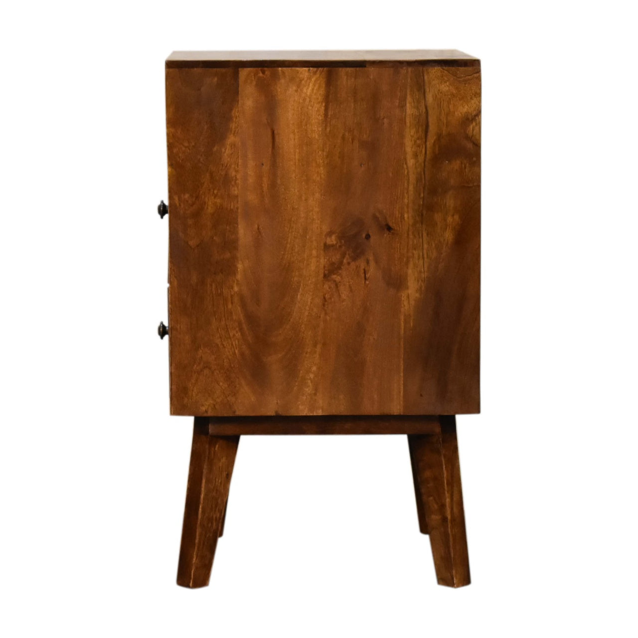 Amouri Bedside Table | Chestnut Solid Mango Wood