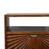 Drew Bedside Table | Chestnut Solid Mango Wood
