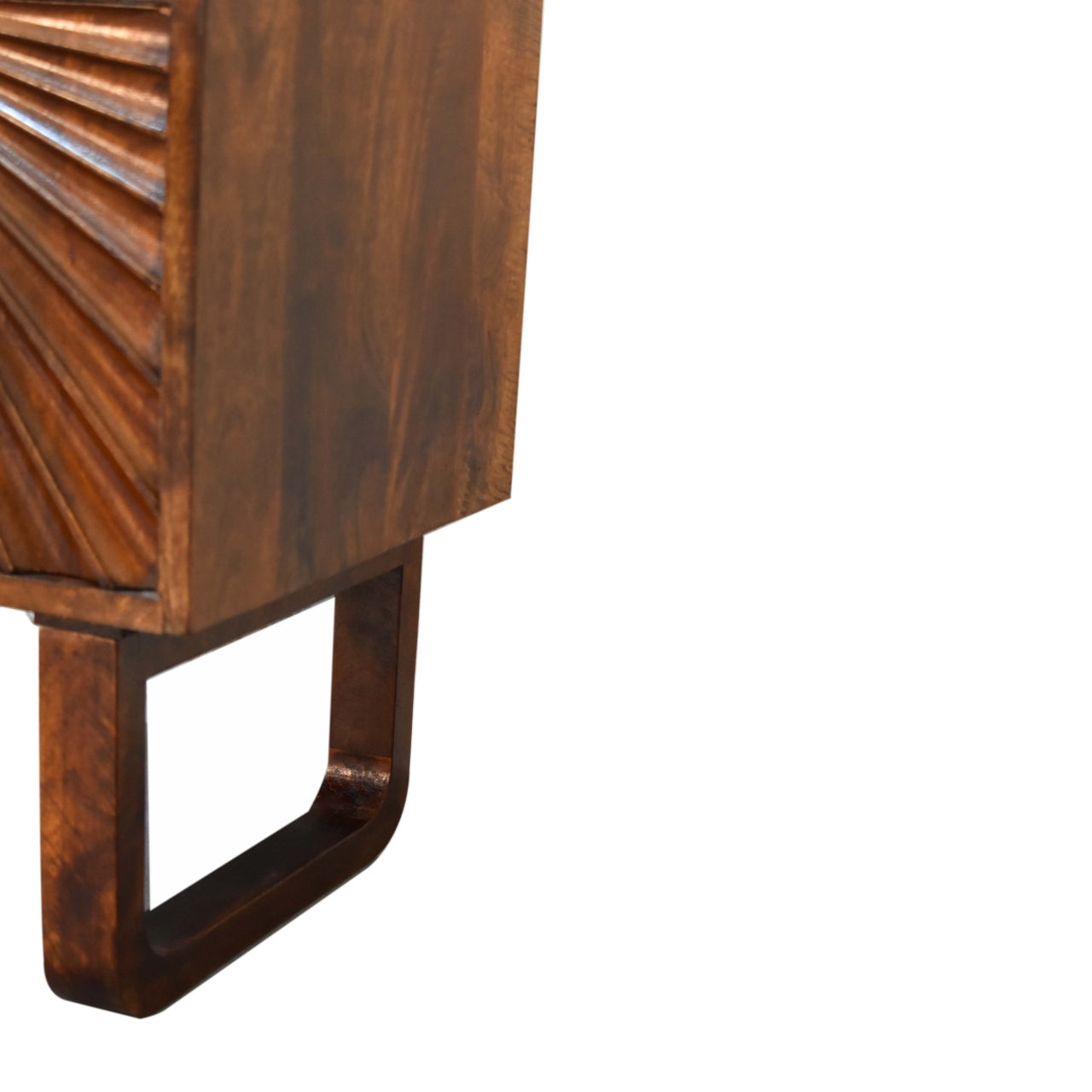 Drew Bedside Table | Chestnut Solid Mango Wood