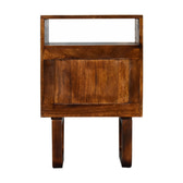 Drew Bedside Table | Chestnut Solid Mango Wood