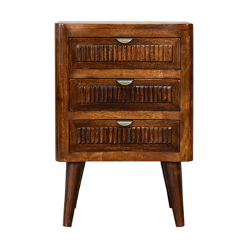Capri Bedside Table | Chestnut Mango Wood