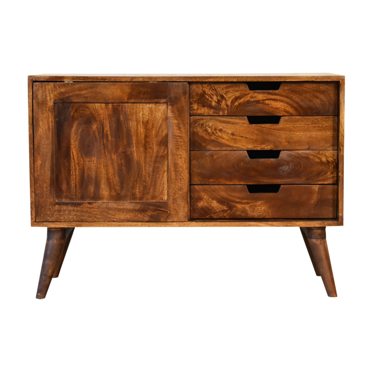 Chestnut Sliding Chest of Drawers