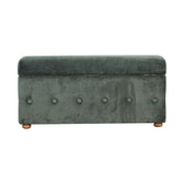 Emerald Velvet Lid-up Ottoman