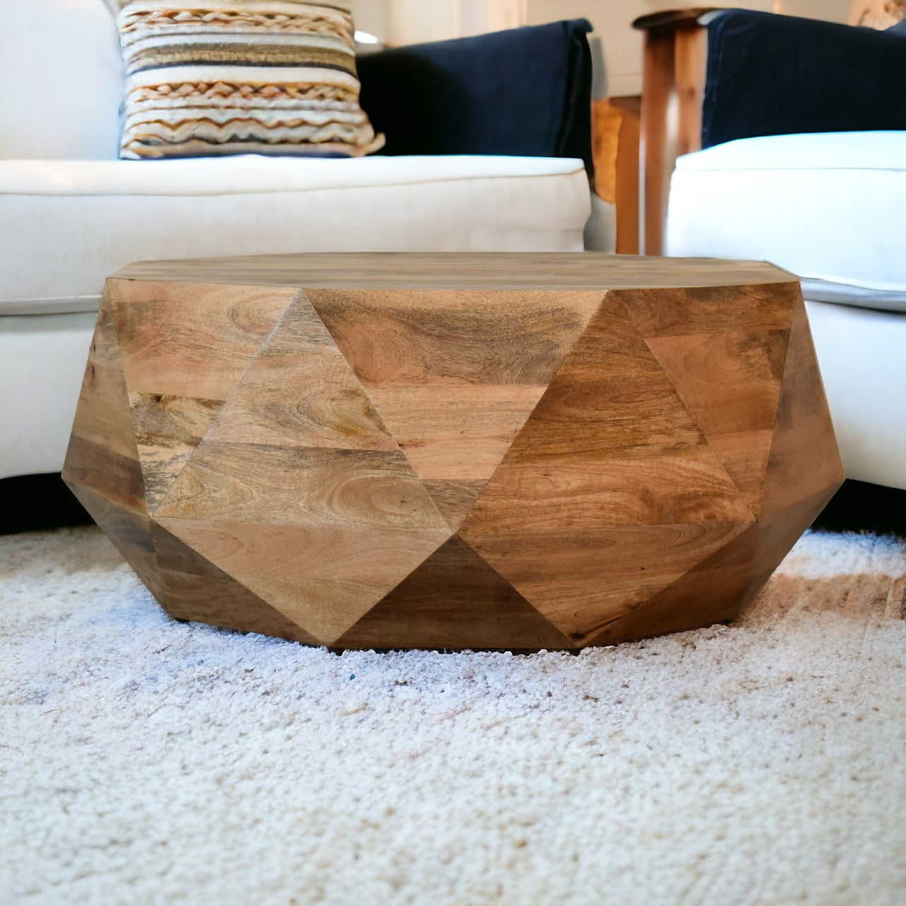 Geo Solid Wood Coffee Table