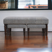 Natural Jute Set of 3 Benches