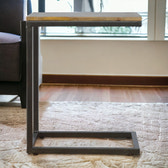 Industrial Small End Table Accent Piece