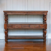 Solid Wood Turned Leg Console Table