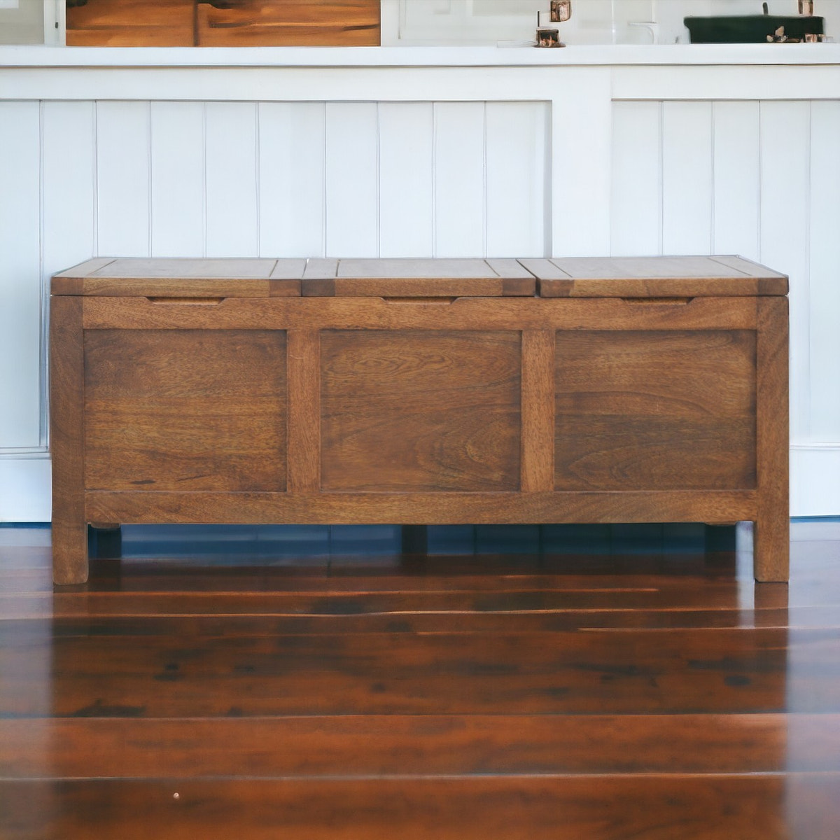 Solid Wood Tucker Table Accent Piece | Chestnut Mango Wood