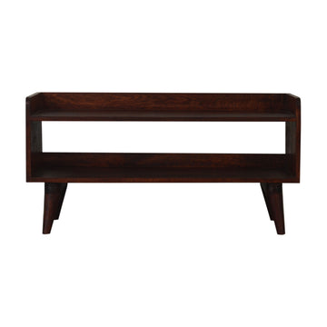 Cherry Nordic Storage Bench | Hidden Storage