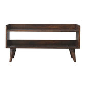 Walnut Nordic Storage Bench | Hidden Storage