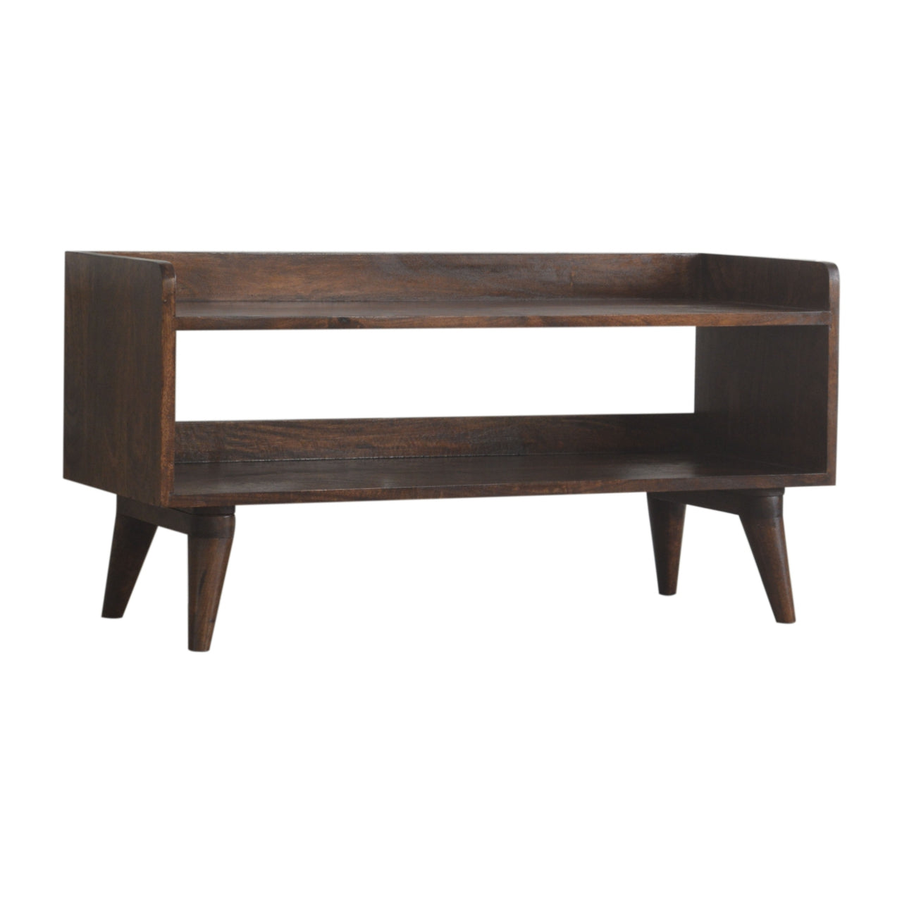 Walnut Nordic Storage Bench | Hidden Storage
