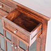 Large Cherry Glazed Sideboard Chest of Drawers