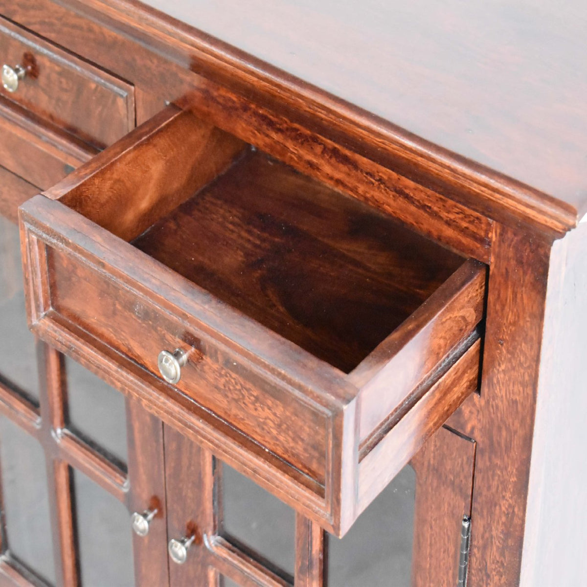 Large Cherry Glazed Sideboard Chest of Drawers