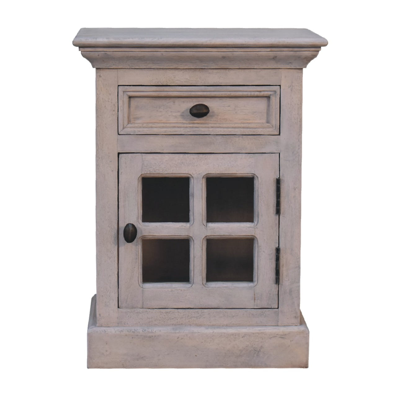 Glazed Stone Bedside Table