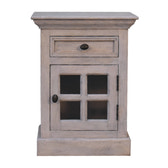 Glazed Stone Bedside Table