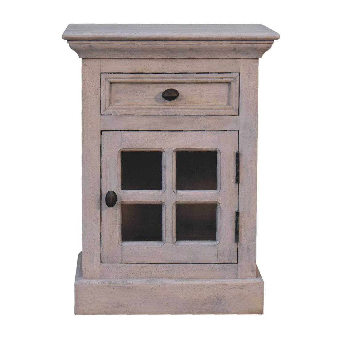 Glazed Stone Bedside Table